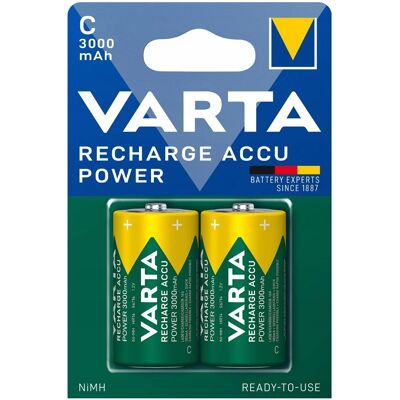 Blister 2x Baterías Recargables C 3000mAh - VARTA Blister 2x Baterías Recargables C 3000mAh - VARTA