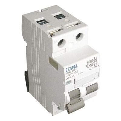 interruptor diferencial 2P 300mA a 40A Serie MODUS55 - EFAPEL interruptor diferencial 2P 300mA a 40A Serie MODUS55 - EFAPEL