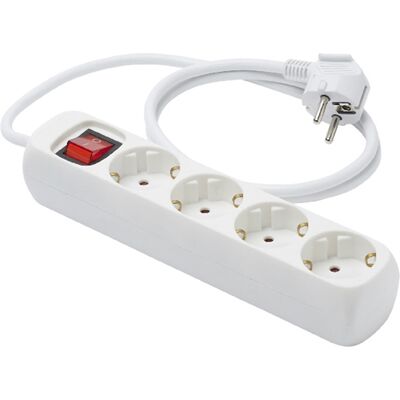 AIGOSTAR Extensión Cuádruple con Interruptor (1.5 mts) AIGOSTAR Extensión Cuádruple con Interruptor (1.5 mts)
