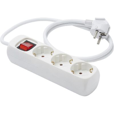 Regleta Aigostar 3 Tomas 3m con Interruptor - Blanco Regleta Aigostar 3 Tomas 3m con Interruptor - Blanco
