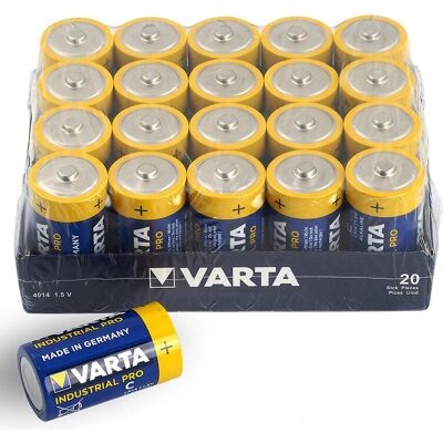Pack 20x Pilas Alcalinas LR14 C (INDUSTRIAL PRO) - VARTA Pack 20x Pilas Alcalinas LR14 C (INDUSTRIAL PRO) - VARTA