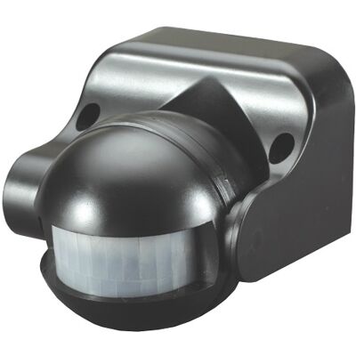 Sensor de Movimiento PIR 220V 180º - Negro Sensor de Movimiento PIR 220V 180º - Negro