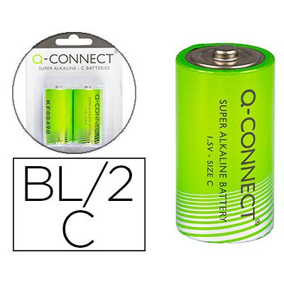 Blister 2x Pilas Alcalinas C/LR14 - Q-CONNECT Blister 2x Pilas Alcalinas C/LR14 - Q-CONNECT