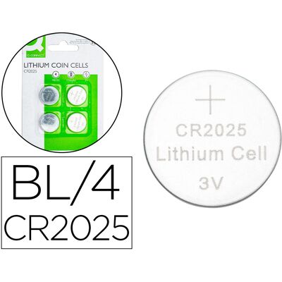 Blister 4x Pilas de Litio 3V CR2025 - Q-CONNECT Blister 4x Pilas de Litio 3V CR2025 - Q-CONNECT
