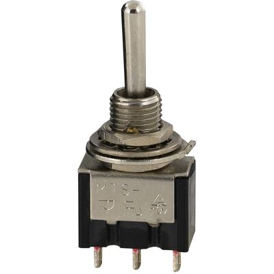 Mini interruptor de palanca (ON)-OFF-(ON) 3A 250V - Presión Mini interruptor de palanca (ON)-OFF-(ON) 3A 250V - Presión