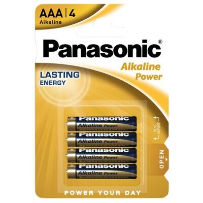 Blister de 4 Pilas Alcalinas AAA LR03 - PANASONIC Blister de 4 Pilas Alcalinas AAA LR03 - PANASONIC