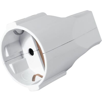 Enchufe Hembra t/ Schuk Blanco 16A/250V Enchufe Hembra t/ Schuk Blanco 16A/250V