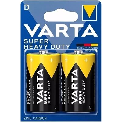 Pack 2x Baterías D/R20 1.5V - VARTA SUPERLIFE (2020) Pack 2x Baterías D/R20 1.5V - VARTA SUPERLIFE (2020)