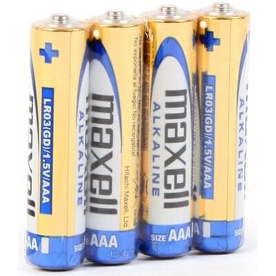 Pack 4 Pilas Alcalinas 1.5V LR03 AAA - MAXELL Pack 4 Pilas Alcalinas 1.5V LR03 AAA - MAXELL