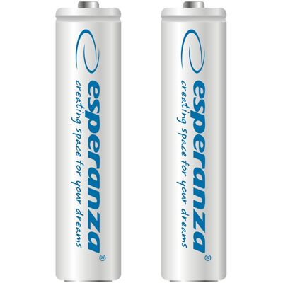 Blister 2x Pilas Recargables Ni-MH AAA 1000mAh - ESPERANZA Blister 2x Pilas Recargables Ni-MH AAA 1000mAh - ESPERANZA