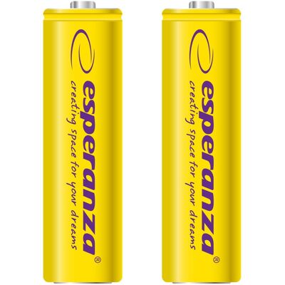 Blister 2x Pilas Recargables Ni-MH AA 2000mAh - ESPERANZA Blister 2x Pilas Recargables Ni-MH AA 2000mAh - ESPERANZA