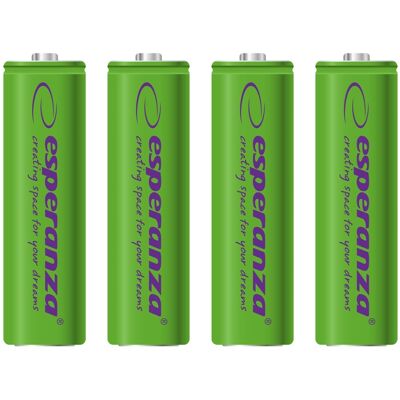 Blister 4x Pilas Recargables Ni-MH AA 2000mAh - ESPERANZA Blister 4x Pilas Recargables Ni-MH AA 2000mAh - ESPERANZA