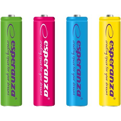 Blister 4x Pilas Recargables Ni-MH AAA 1000mAh - ESPERANZA Blister 4x Pilas Recargables Ni-MH AAA 1000mAh - ESPERANZA