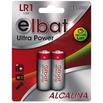 Blister 2x Pilas Alcalinas LR1 1.5V - ELBAT Blister 2x Pilas Alcalinas LR1 1.5V - ELBAT