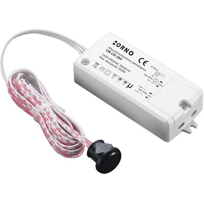 Interruptor de sensor óptico sin contacto 220 V 250 W (cable de 1,5 m) - ORNO Interruptor de sensor óptico sin contacto 220 V 250 W (cable de 1,5 m) - ORNO