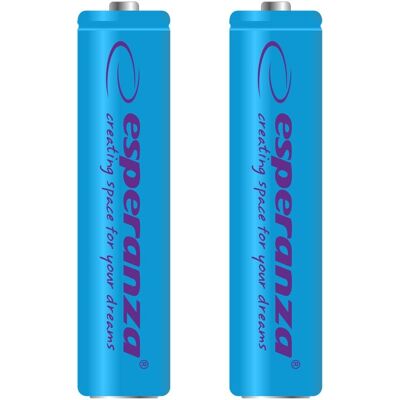 Blíster 2x Pilas Recargables Ni-MH AAA 1000mAh - ESPERANZA Blíster 2x Pilas Recargables Ni-MH AAA 1000mAh - ESPERANZA