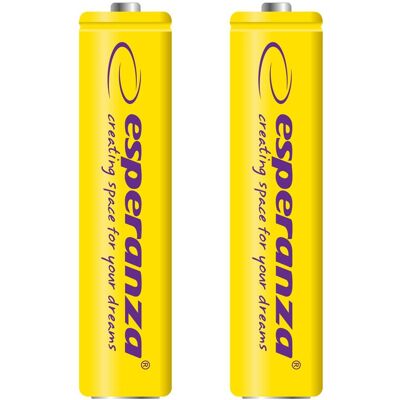 Blíster 2x Pilas Recargables Ni-MH AAA 1000mAh - ESPERANZA Blíster 2x Pilas Recargables Ni-MH AAA 1000mAh - ESPERANZA