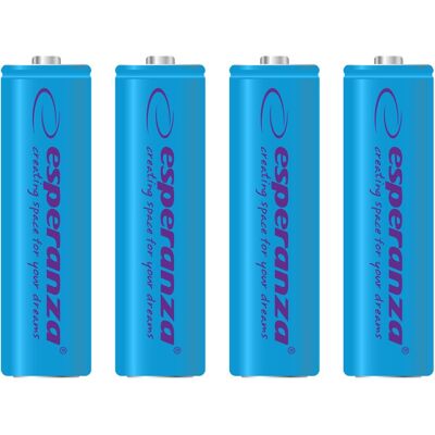 Blíster 4x Pilas Recargables Ni-MH AA 2000mAh - ESPERANZA Blíster 4x Pilas Recargables Ni-MH AA 2000mAh - ESPERANZA