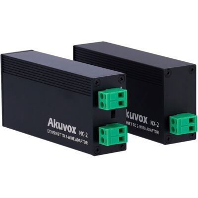 Pack 2x Convertidores IP a 2 Hilos - AKUVOX Pack 2x Convertidores IP a 2 Hilos - AKUVOX
