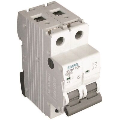 Interruptor MT - 2 polos - 4,5 kA C 32 A - EFAPEL Interruptor MT - 2 polos - 4,5 kA C 32 A - EFAPEL
