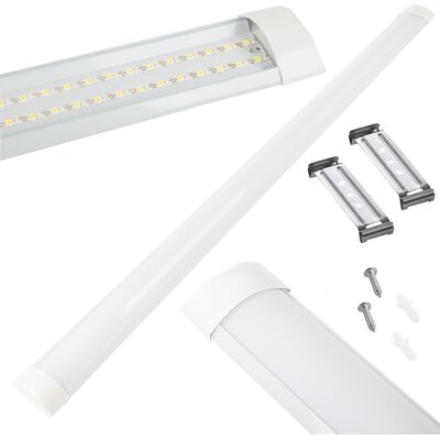 Luminaria LED 28W 220V Blanco F. 6000K (1,20 mts) Luminaria LED 28W 220V Blanco F. 6000K (1,20 mts)