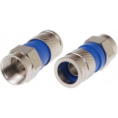 Conector F Compresión para Cable RG6 y RG59 Conector F Compresión para Cable RG6 y RG59