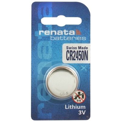 Batería de Litio 3V CR2450N (Neg. Más Pequeña) - RENATA Batería de Litio 3V CR2450N (Neg. Más Pequeña) - RENATA