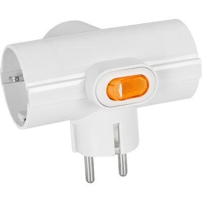GSC Toma Triple con Tierra 16A 250V con Interruptor ON-OFF GSC Toma Triple con Tierra 16A 250V con Interruptor ON-OFF