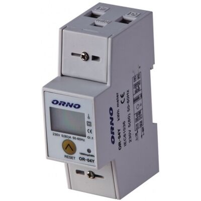 Medidor Digital de Costes de Energía para Carril DIN (Monofásico) 5(80)A - ORNO Medidor Digital de Costes de Energía para Carril DIN (Monofásico) 5(80)A - ORNO