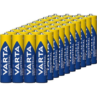 Emb. 40x Pilas Alcalinas Industriales 1.5V LR03 AAA - VARTA Emb. 40x Pilas Alcalinas Industriales 1.5V LR03 AAA - VARTA