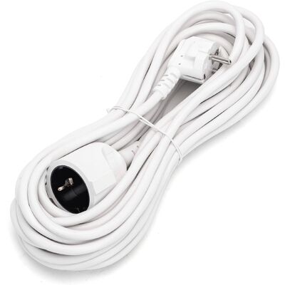 AIGOSTAR Extensión Blanca 2P + Tierra (3x 1,5mm) - 10 mts AIGOSTAR Extensión Blanca 2P + Tierra (3x 1,5mm) - 10 mts