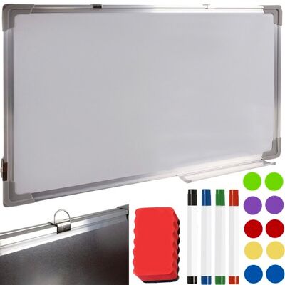Pizarra blanca Maaleo - 60x90cm, Magnética, Accesorios Pizarra blanca Maaleo - 60x90cm, Magnética, Accesorios