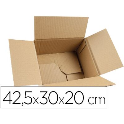Caja Q-Connect para Empacar Fondo Automático Medidas 425X300X200 mm Espesor Cartón 3 mm Caja Q-Connect para Empacar Fondo Automático Medidas 425X300X200 mm Espesor Cartón 3 mm