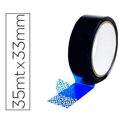 Cinta Adhesiva Seguridad Q-Connect Azul 35 Mt X 33 mm Cinta Adhesiva Seguridad Q-Connect Azul 35 Mt X 33 mm