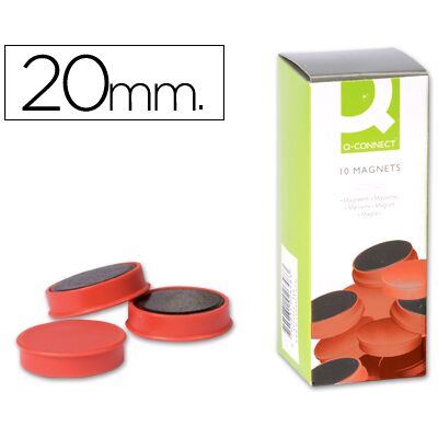 Imán de señalización Q-Connect 2cm rojo Imán de señalización Q-Connect 2cm rojo