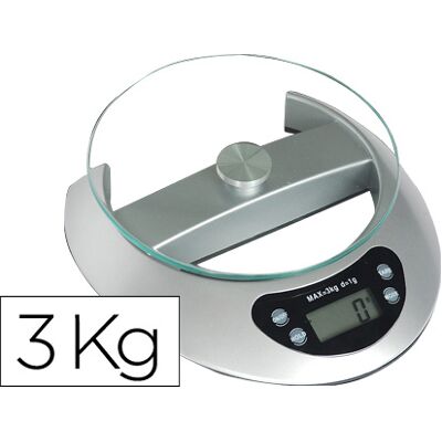 Báscula Electrónica de Oficina Q-Connect Capacidad 3 Kg - Q-CONNECT Báscula Electrónica de Oficina Q-Connect Capacidad 3 Kg - Q-CONNECT