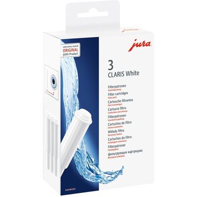Paquete de 3 filtros de agua Claris (blancos) - JURA Paquete de 3 filtros de agua Claris (blancos) - JURA