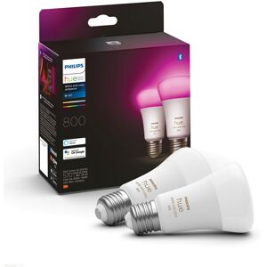 Pack 2x Bombillas LED Inteligentes E27 A60 6.5W RGB 806Lm - PHILIPS HUE Pack 2x Bombillas LED Inteligentes E27 A60 6.5W RGB 806Lm - PHILIPS HUE