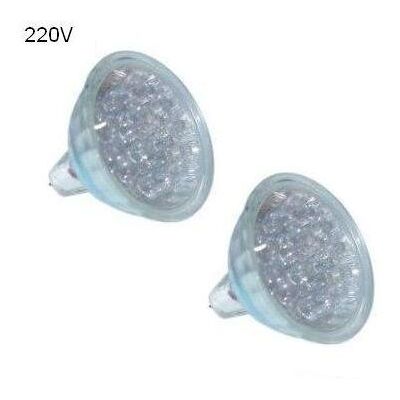 Blister 2x Lámparas 15 LEDs MR16 220V 1.2W Verde Blister 2x Lámparas 15 LEDs MR16 220V 1.2W Verde