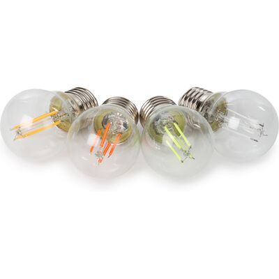 HQ Power Bombilla LED - E27, 4 Piezas, Vidrio Transparente HQ Power Bombilla LED - E27, 4 Piezas, Vidrio Transparente