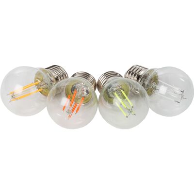 Pack 4x E27 G45 4.5W Lámparas de Incandescencia LED Cristal Transparente - HQPOWER Pack 4x E27 G45 4.5W Lámparas de Incandescencia LED Cristal Transparente - HQPOWER