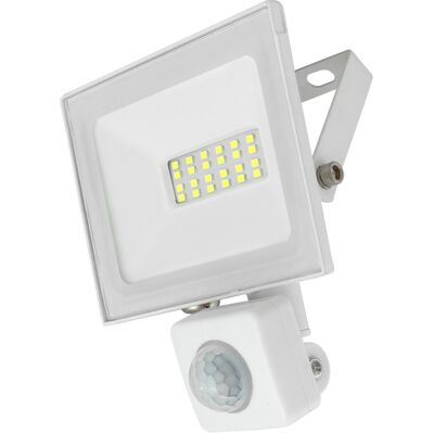 AIGOSTAR Proyector LED Slim IP65 220V Blanco F. 6000K 20W 2050Lm c/ Sensor (Blanco) AIGOSTAR Proyector LED Slim IP65 220V Blanco F. 6000K 20W 2050Lm c/ Sensor (Blanco)