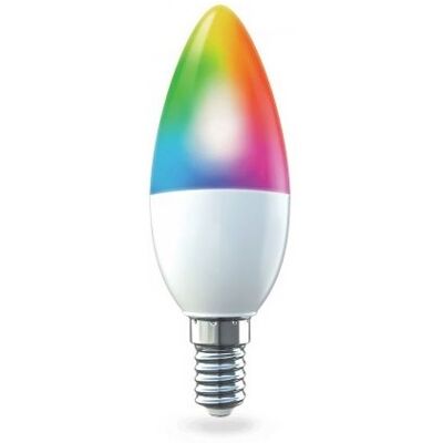 Lámpara LED Inteligente Wi-Fi E14 C37 220V 5W RGB 400Lm - ENERGIZER Lámpara LED Inteligente Wi-Fi E14 C37 220V 5W RGB 400Lm - ENERGIZER
