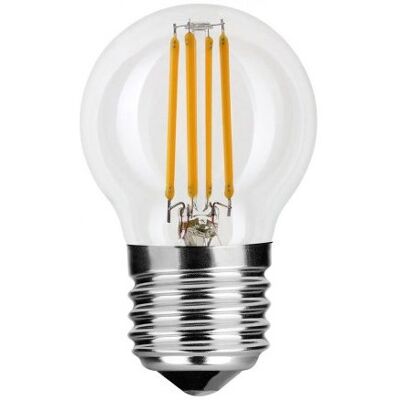 Bombilla LED E27 G45 "Filamento" 4.5W 2700K 470Lm - TOSHIBA Bombilla LED E27 G45 "Filamento" 4.5W 2700K 470Lm - TOSHIBA