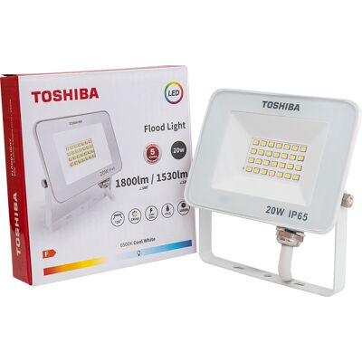 Proyector LED 220VAC 20W 6500K 1800Lm IP65 (Blanco) - TOSHIBA Proyector LED 220VAC 20W 6500K 1800Lm IP65 (Blanco) - TOSHIBA