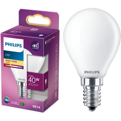 Bombilla LED 220-240V E14 4.3W 2700K 470Lm - PHILIPS Bombilla LED 220-240V E14 4.3W 2700K 470Lm - PHILIPS