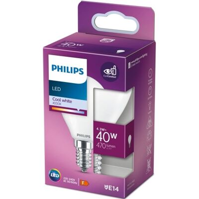 Bombilla LED E14 4.3W 4000K 470 Lm - PHILIPS Bombilla LED E14 4.3W 4000K 470 Lm - PHILIPS