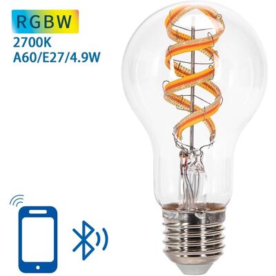 AIGOSTAR Bombilla LED Inteligente E27 A60 Mesh Bluetooth Filamento 220V 4.9W 2700K 420Lm (Transparente) AIGOSTAR Bombilla LED Inteligente E27 A60 Mesh Bluetooth Filamento 220V 4.9W 2700K 420Lm (Transparente)