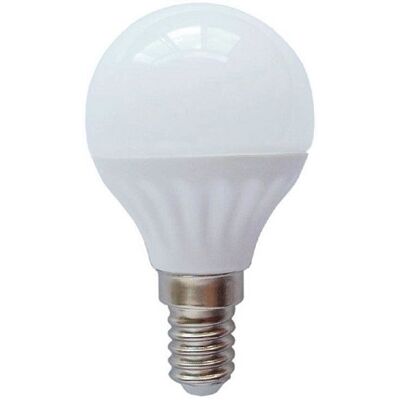 AIGOSTAR Lámpara LED Opalina 220V E14 4W F. Blanca 6000K 340Lm AIGOSTAR Lámpara LED Opalina 220V E14 4W F. Blanca 6000K 340Lm