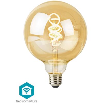 Bombilla de Filamento LED SmartLife Wi-Fi E27 G125 1800K~6500K 4.9W 360Lm - NEDIS Bombilla de Filamento LED SmartLife Wi-Fi E27 G125 1800K~6500K 4.9W 360Lm - NEDIS